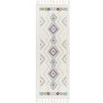 Lofty Runner - Shaggy Modern Boho Plush Pile - Ivory - 80cm x 220cm