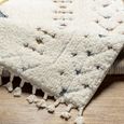 Lofty Rug - Shaggy Modern Boho Plush Pile - LOF2303 - Ivory - Sizes Available