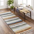 Lofty Runner - Shaggy Modern Boho Plush Pile - Cream - 80cm x 220cm