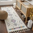 Lofty Runner - Shaggy Modern Boho Plush Pile - Ivory - 80cm x 220cm
