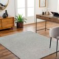 Moda Rug - High Pile Shaggy - Light Grey - Sizes Available
