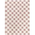 Urban Rug - Modern Shaggy - USG2347 - Cream Checkered - Sizes Available