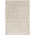 Urban Rug - Shaggy Geometric Plush Pile - Cream - Sizes Available