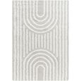 Urban Rug - Shaggy Modern Plush Pile - Light Grey - Sizes Available