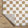 Urban Rug - Modern Shaggy - USG2346 - Cream Checkered - Sizes Available