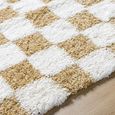 Urban Rug - Modern Shaggy - USG2346 - Cream Checkered - Sizes Available