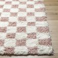 Urban Rug - Modern Shaggy - USG2347 - Cream Checkered - Sizes Available