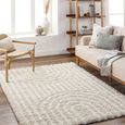 Urban Rug - Shaggy Modern Plush Pile - USG2315 - Beige - Sizes Available