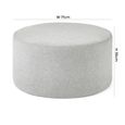 Seattle Grey Round Footstool