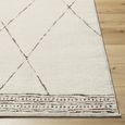 Freud Rug - Modern High Pile Berber - Ivory & Brown - Sizes Available