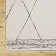 Freud Rug - Modern High Pile Berber - Ivory & Brown - Sizes Available