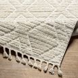 Nora Rug - Geometric High Pile Berber - Beige - Sizes Available