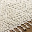 Nora Rug - Geometric High Pile Berber - Beige - Sizes Available