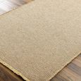 Kimi Rug - Solid & Border Boho Jute - BOKM2303 - Brown - Sizes Available
