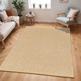 Kimi Rug - Solid & Border Boho Jute - BOKM2303 - Brown - Sizes Available