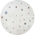 Lillian Round Kids Rug - Machine Washable - LLL2341 - Beige - 160cm x 160cm