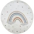 Lillian Round Kids Rug - Machine Washable - LLL2348 - Beige - 160cm x 160cm