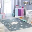Lillian Kids Rug - Machine Washable - LLL2342 - Blue - Sizes Available