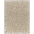 Freud Rug - Checkered - Ivory & Brown - Sizes Available