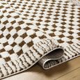 Freud Rug - Checkered - Ivory & Brown - Sizes Available