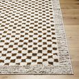 Freud Rug - Checkered - Ivory & Brown - Sizes Available