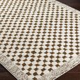 Freud Rug - Checkered - Ivory & Brown - Sizes Available