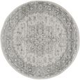 Chester Round Rug - Oriental Vintage - CHE2312 - Grey - 160cm x 160cm