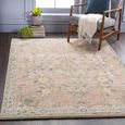 Erin Rug - Vintage Oriental Boho - ERN2308 - Butter Pale Pink - Sizes Available