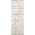 Architect Galey Alix Runner - Modern Scandi High Pile - GAAR2304 - Ivory & Black - 80cm x 220cm