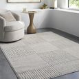 Architect Galey Alix Rug - Modern Scandi High Pile - GAAR2300 - Ivory & Black - Sizes Available