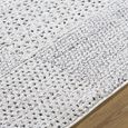 Architect Galey Alix Rug - Modern Scandi High Pile - GAAR2302 - Ivory & Black - Sizes Available