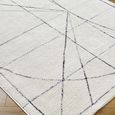 Architect Galey Alix Rug - Modern Scandi High Pile - GAAR2304 - Ivory & Black - Sizes Available