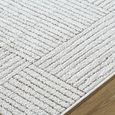 Architect Galey Alix Rug - Modern Scandi High Pile - GAAR2301 - Ivory & Dark Brown - Sizes Available