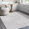 Architect Galey Alix Rug - Modern Scandi High Pile - GAAR2301 - Ivory & Dark Brown - Sizes Available