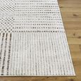 Architect Galey Alix Runner - Modern Scandi High Pile - GAAR2303 - Ivory & Dark Brown - 80cm x 220cm