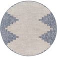 Eagean Round Rug - EAG2420 - Blue - 160cm x 160cm