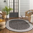 Eagean Oval Rug - EAG2365 - Charcoal - 160cm x 220cm