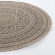 Encore Round Rug - ENC2302 - Tan - Jute Look - Sizes Available