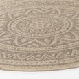 Encore Round Rug - ENC2302 - Tan - Jute Look - Sizes Available