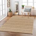 Mirage Rug - Jute Look Striped - MGE2308 - Cottage Brown - Sizes Available