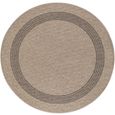 Encore Round Rug - ENC2301 - Tan - Jute Look - Sizes Available