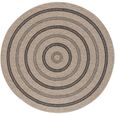 Encore Round Rug - ENC2305 - Tan - Jute Look - Sizes Available