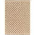 Mirage Rug - Jute Look Checkered - MGE2310 - Brown - Sizes Available