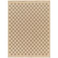 Mirage Rug - Jute Look Checkered - MGE2311 - Brown - Sizes Available