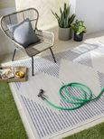 Tuareg Rug - TRG2360 - Ivory & Blue - Sizes Available