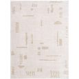 Fossay Rug - Machine Washable Modern Shaggy - FSG2301 - Beige - Sizes Available