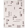 Fossay Rug - Machine Washable Modern Shaggy - FSG2300 - Ivory - Sizes Available