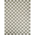 Fossay Rug - Machine Washable Modern Shaggy - FSG2330 - Ivory & Green - Sizes Available