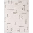 Fossay Rug - Machine Washable Modern Shaggy - FSG2304 - Medium Ivory & Grey - Sizes Available