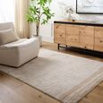 Fossay Rug - Machine Washable Modern Shaggy - FSG2306 - Beige - Sizes Available